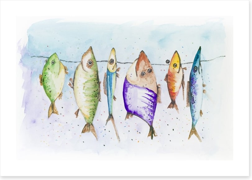 Mackerel on the line