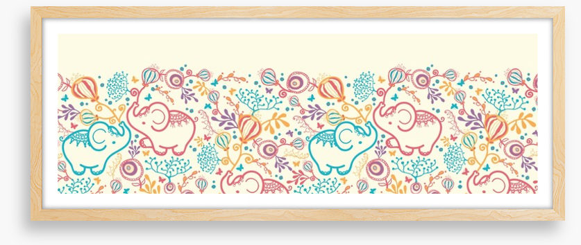Elephant party panorama