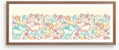 Elephant party panorama
