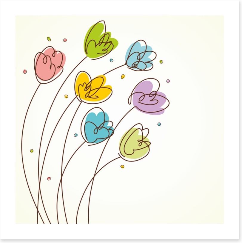 Seven tulips