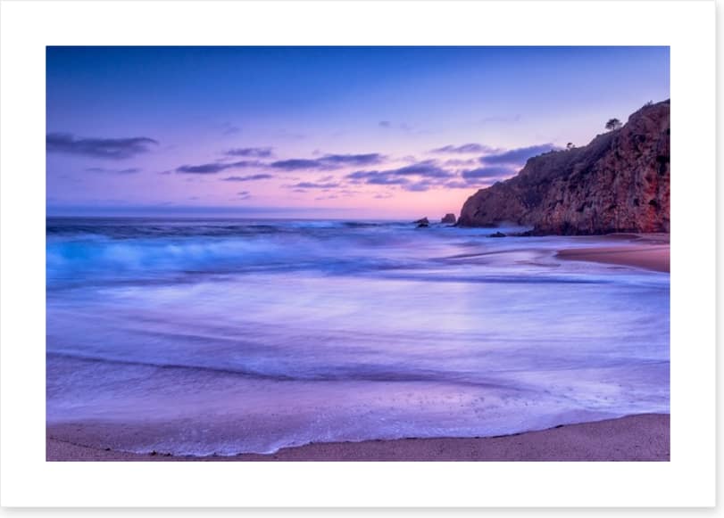 California beach sunset