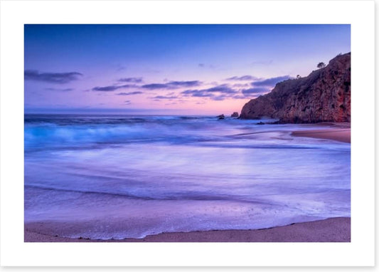California beach sunset