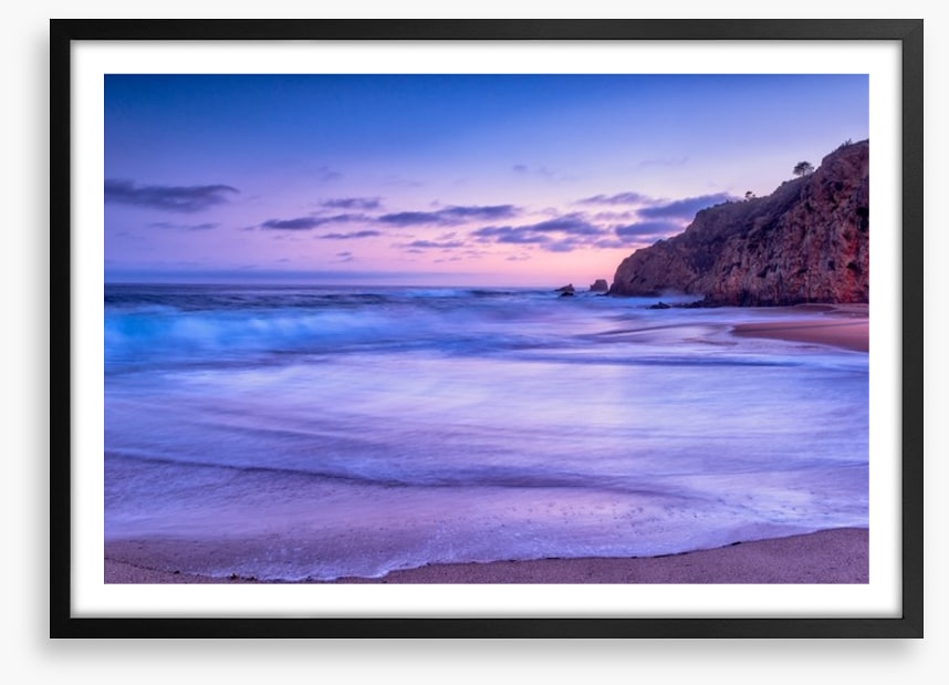 California beach sunset