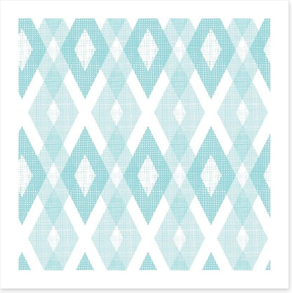 Soft blue diamonds