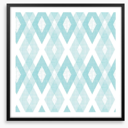Soft blue diamonds