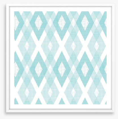 Soft blue diamonds