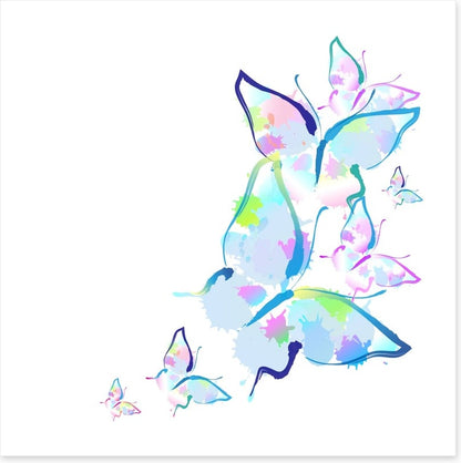 Butterfly splashes
