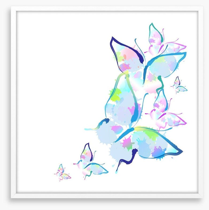 Butterfly splashes