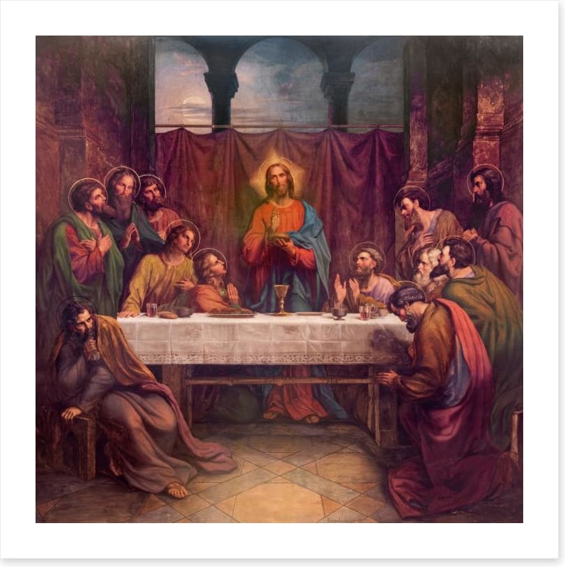 Fresco of the last supper