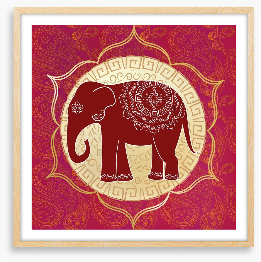 Elephant lotus mandala
