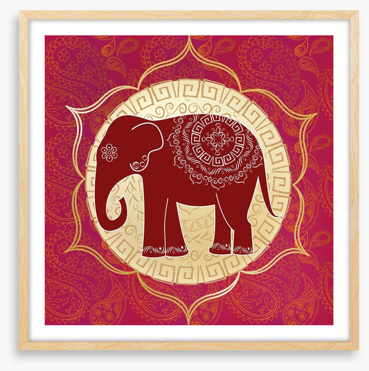 Elephant lotus mandala