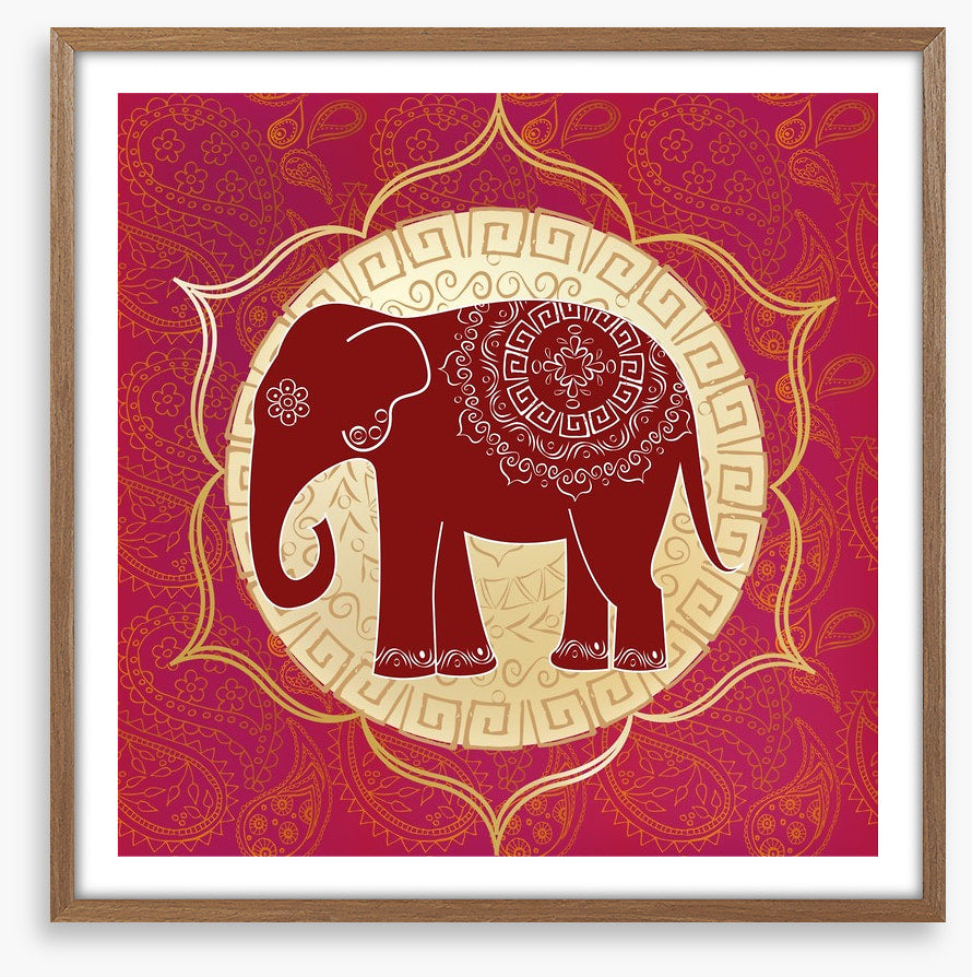 Elephant lotus mandala