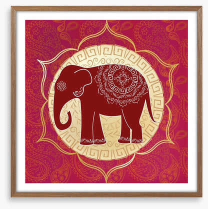 Elephant lotus mandala