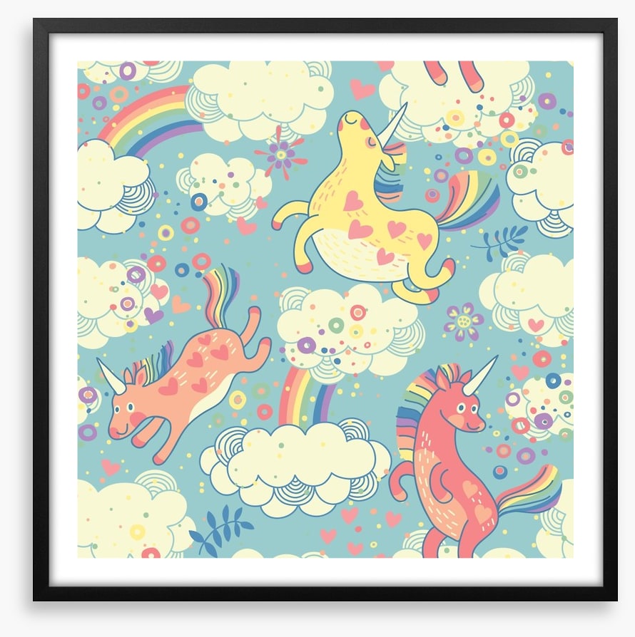 Rainbow unicorns