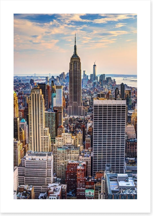 New York City at dusk