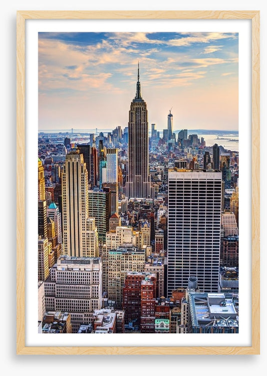 New York City at dusk