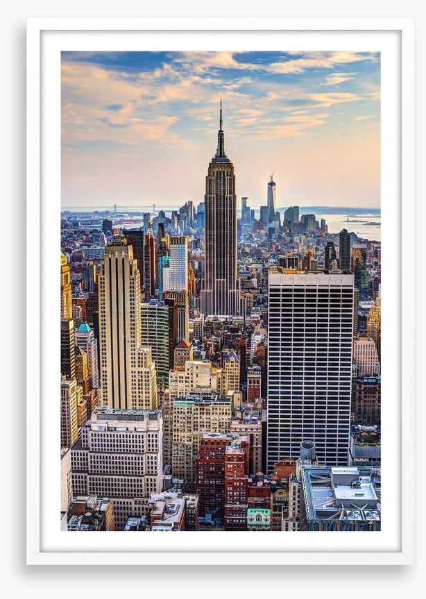 New York City at dusk