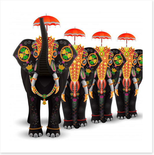 Elephant procession