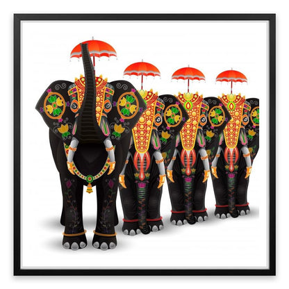 Elephant procession