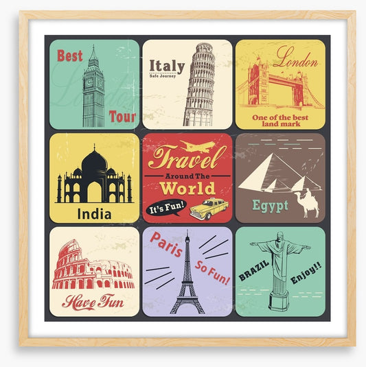 Vintage travel poster