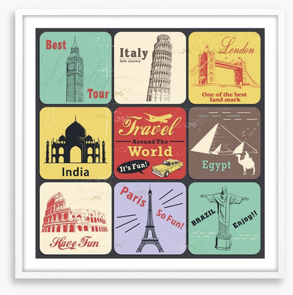Vintage travel poster