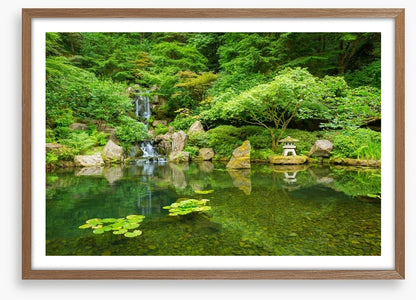 Zen garden in Spring