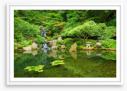 Zen garden in Spring
