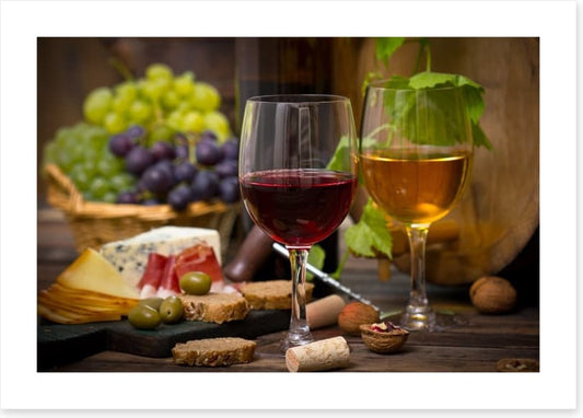 Cheese and wine