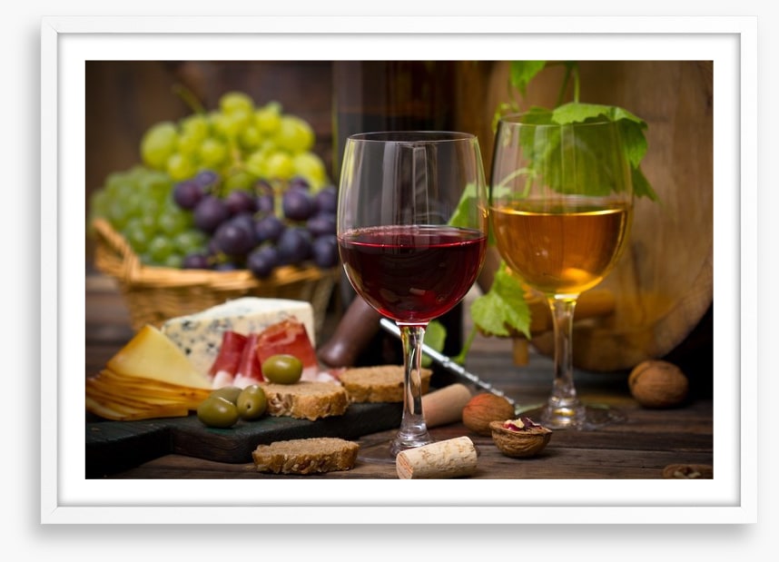 Cheese and wine