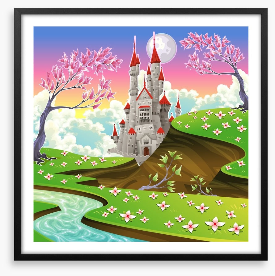 Spring blossom castle
