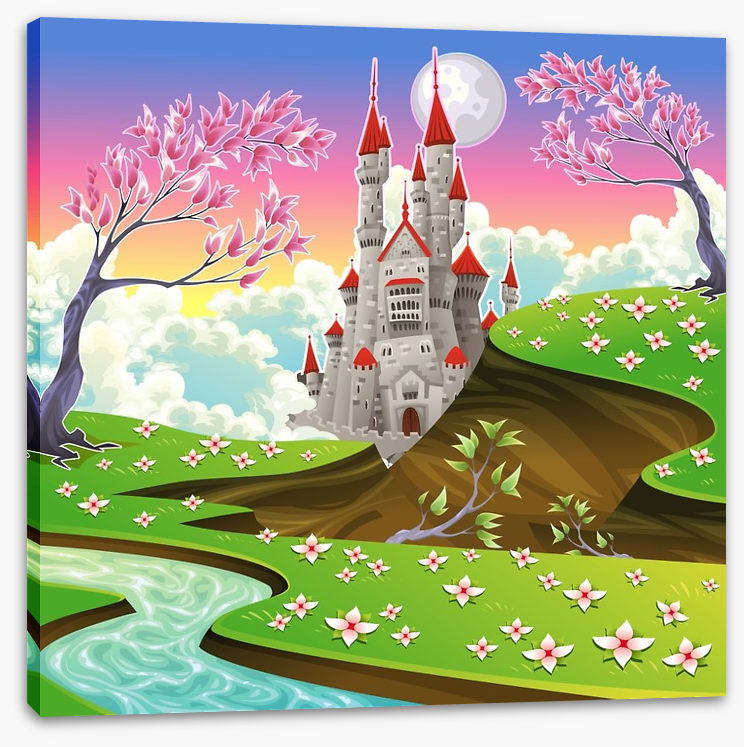 Spring blossom castle