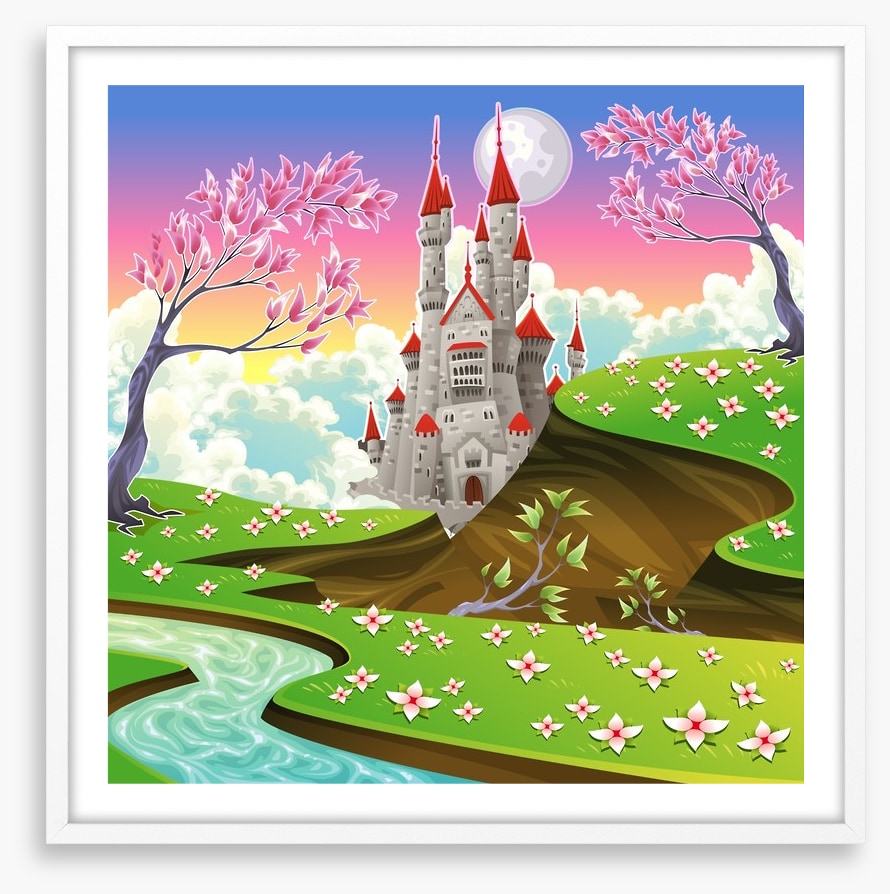 Spring blossom castle