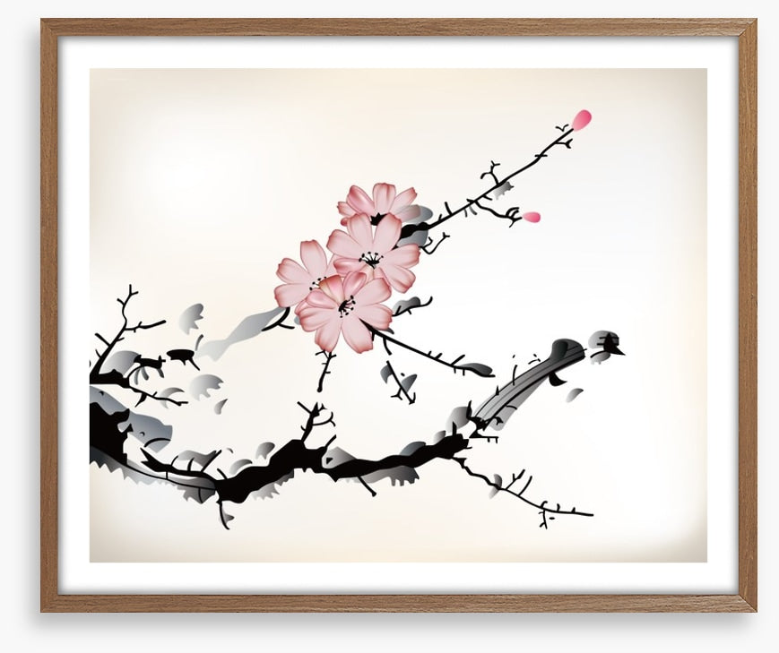 Plum blossom branch
