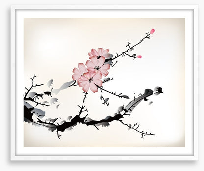 Plum blossom branch