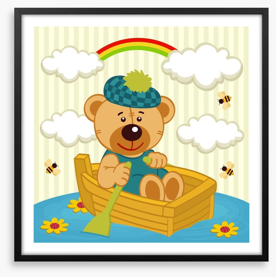 Bear in a boat