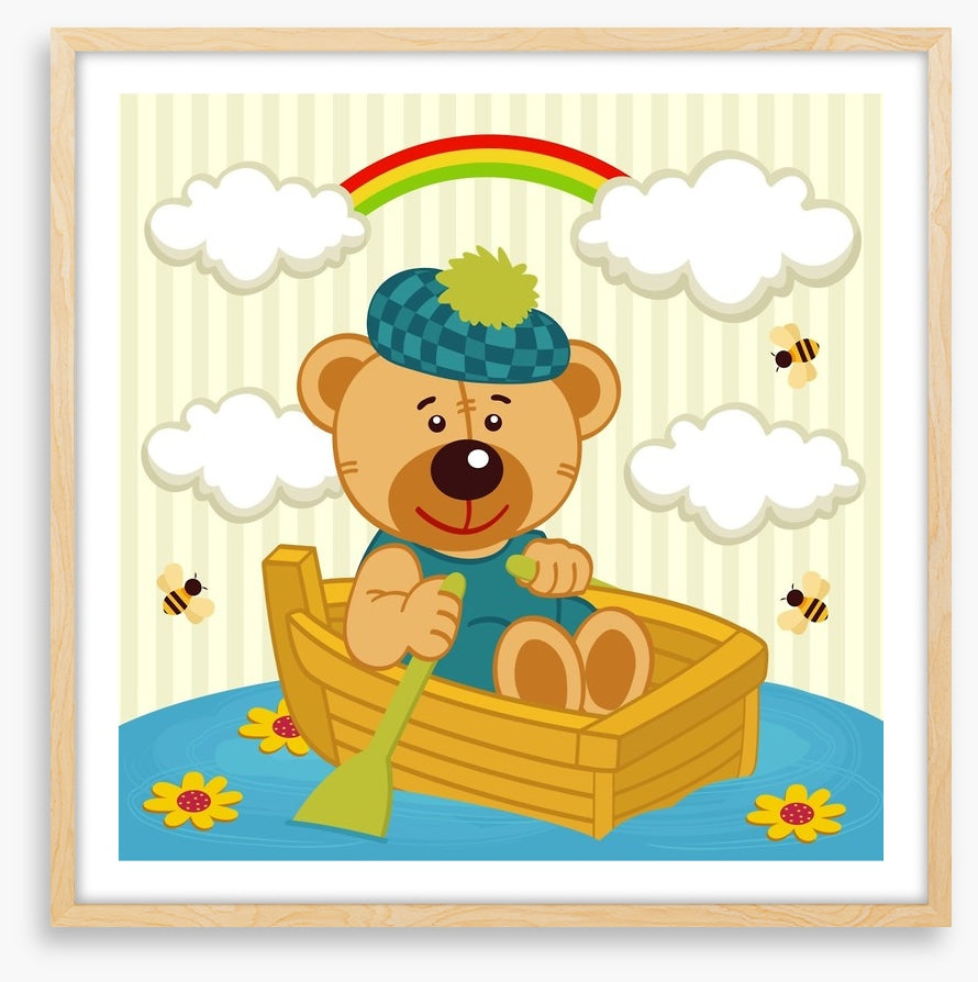 Bear in a boat
