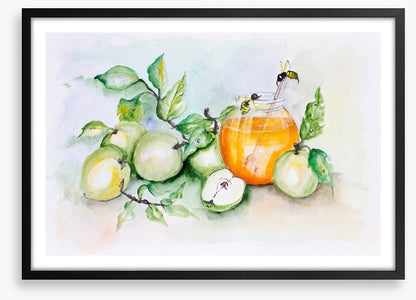 Honey bees and apples