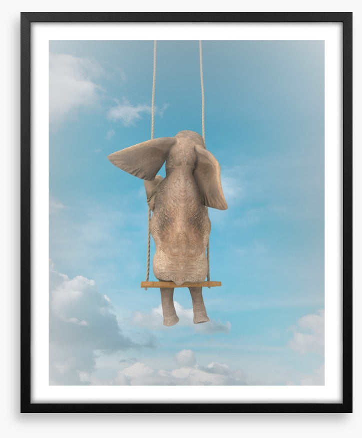 Elephant on the swing