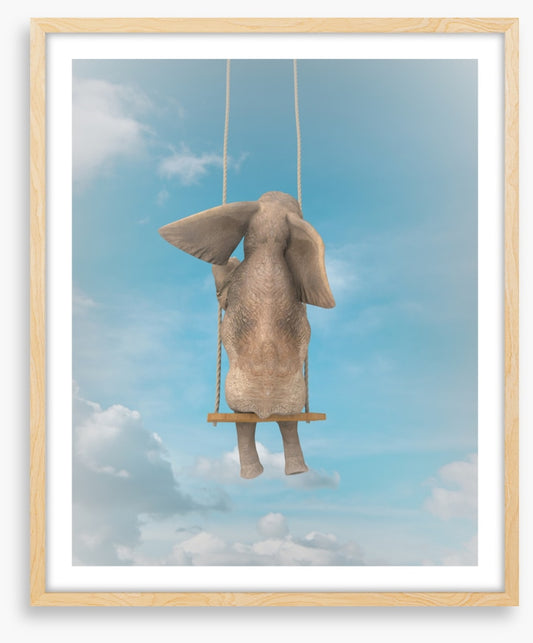 Elephant on the swing