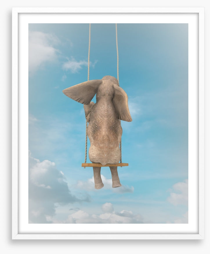 Elephant on the swing