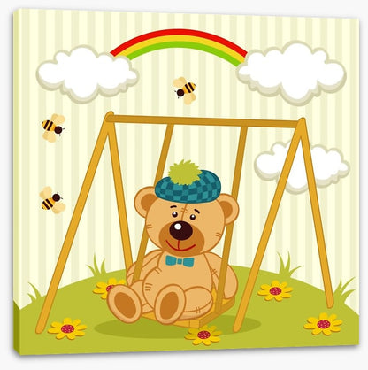 Bear on the swing