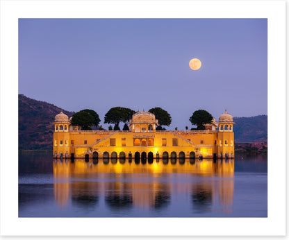 Jal Mahal moon