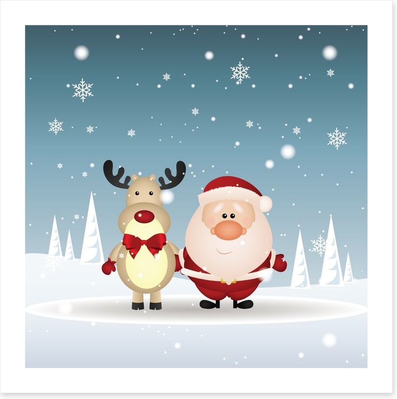 Santa and Rudolph