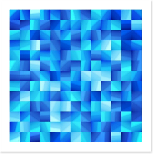 Ocean blue mosaic