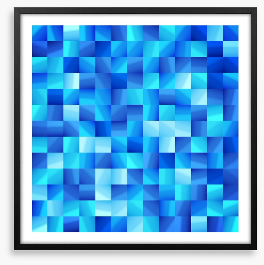 Ocean blue mosaic