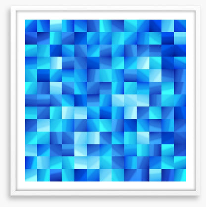 Ocean blue mosaic