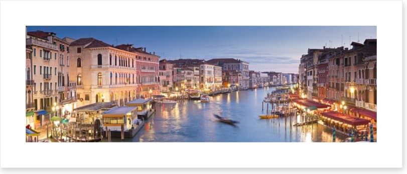 Grand Canal dusk panorama