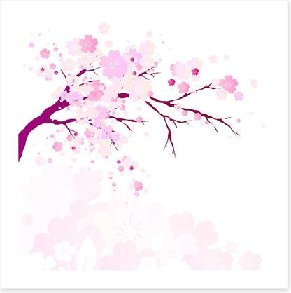Pink flowers fall