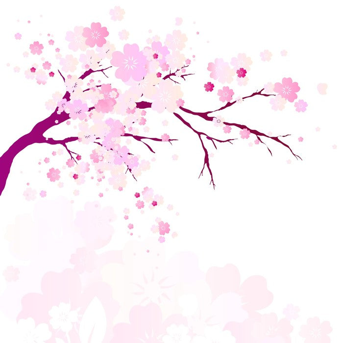 Pink flowers fall
