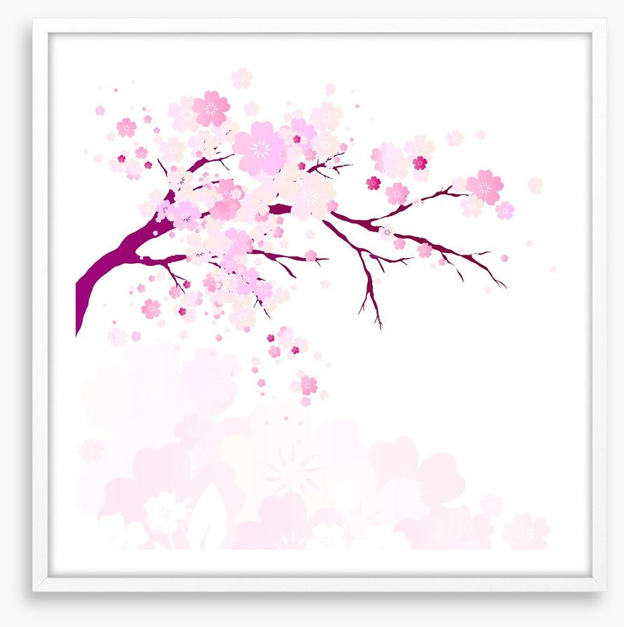 Pink flowers fall